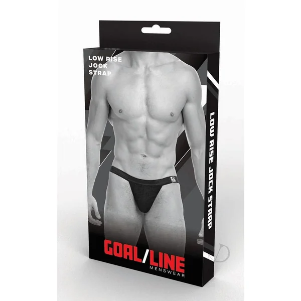 Goal Line Low Rise Jockstrap - Small/Medium - Black