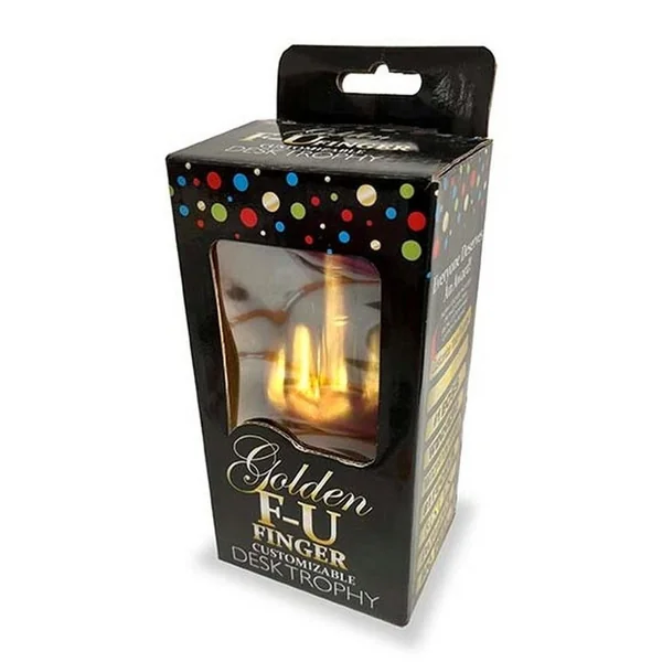 Golden F-U Finger Trophy - Gold/Black