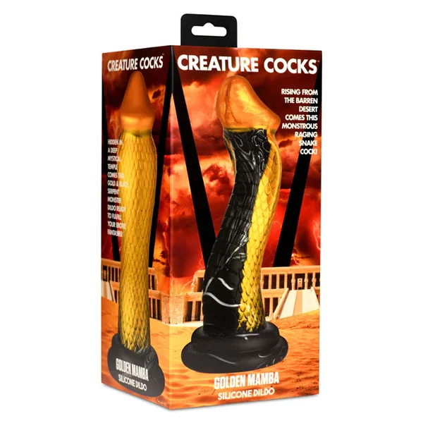 Golden Mamba Silicone Dildo