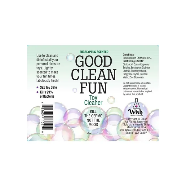 Good Clean Fun Toy Cleaning Spray Eucalyptus 2oz