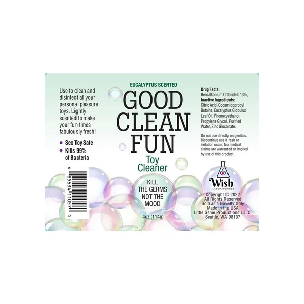 Good Clean Fun Toy Cleaning Spray Eucalyptus 4oz