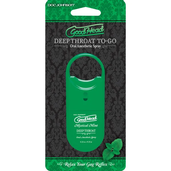 Goodhead Deep Throat To Go Oral Anesthetic Spray Mint .33 Ounce