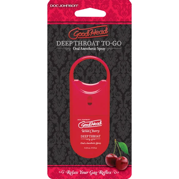 GoodHead Deep Throat To-Go Oral Anesthetic Spray – Cherry .33oz