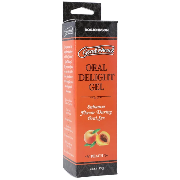 GoodHead Oral Delight Gel Peach 4 oz.