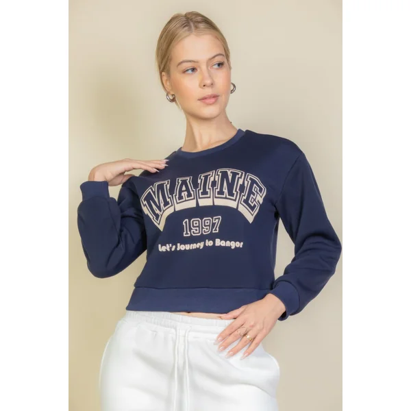 Graphic Drop Shoulder Sweatshirt