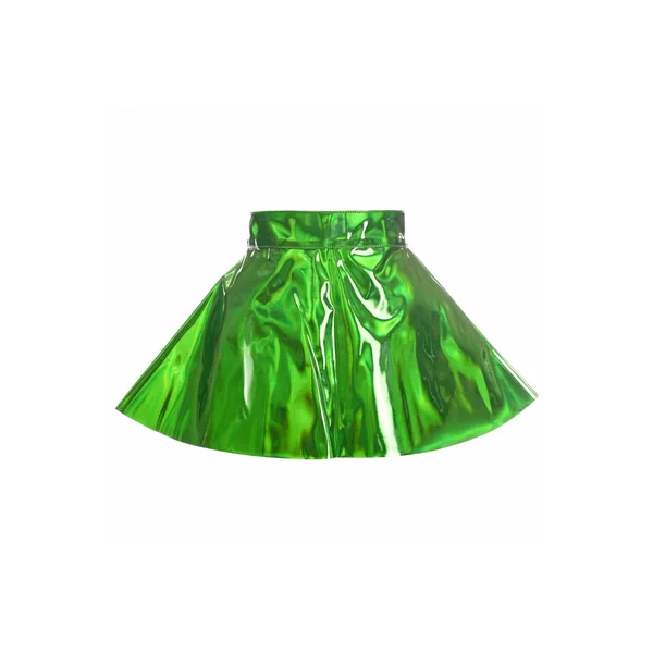 Green Holo Skater Skirt