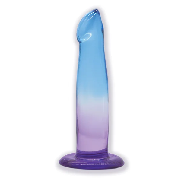 G-Spot Jelly Gradient 6.25" Dildo (Blue & Purple)