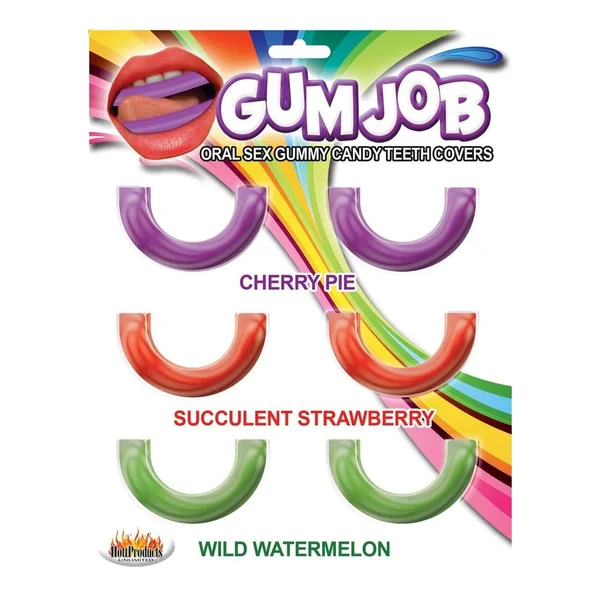 Gum Job Oral Sex Gummy Candy Teeth Covers Assorted Flavors 6 Each Per Pack