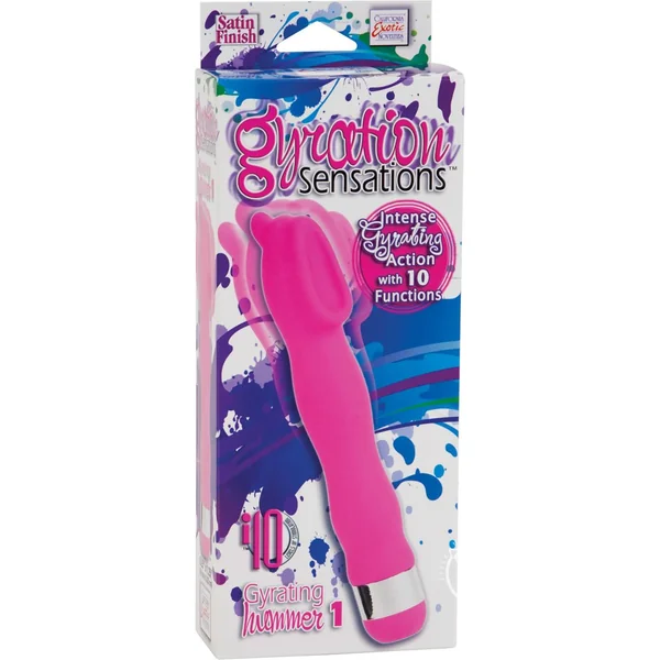 Gyration Sensations Gyrating Hummer 1 Satin Finish Clitoral Vibrator Pink 6.25 Inch