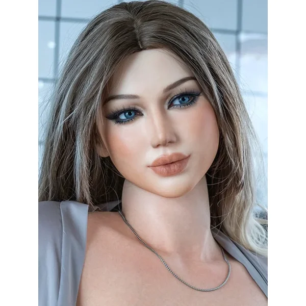 H674 ROS Silicone Sex Doll Head| Real Lady Doll