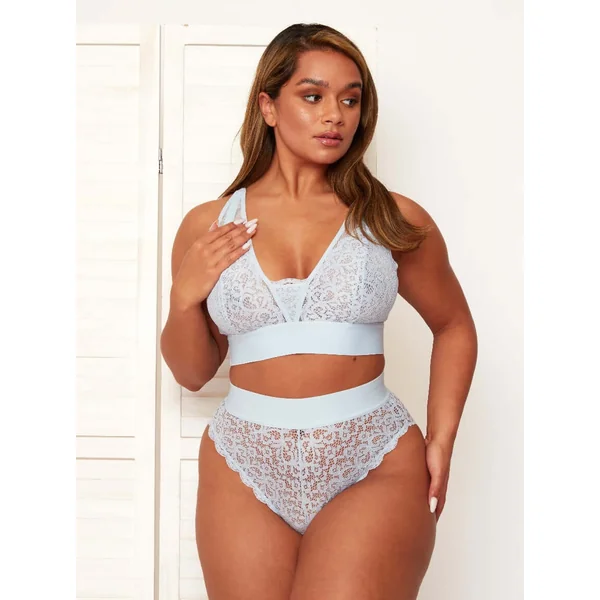 Hallie Bralette & Brief Set : Ballad Blue