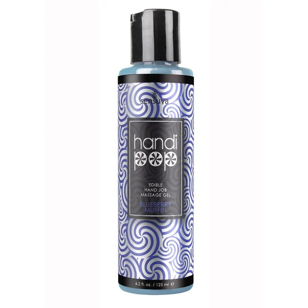 Handipop Edible Handjob Massage Gel Blueberry Muffin 4.2oz