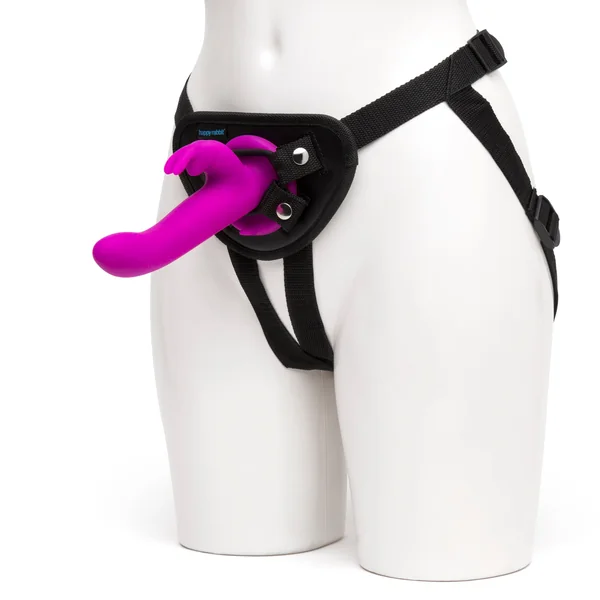 HAPPY RABBIT VIBRATING STRAP ON