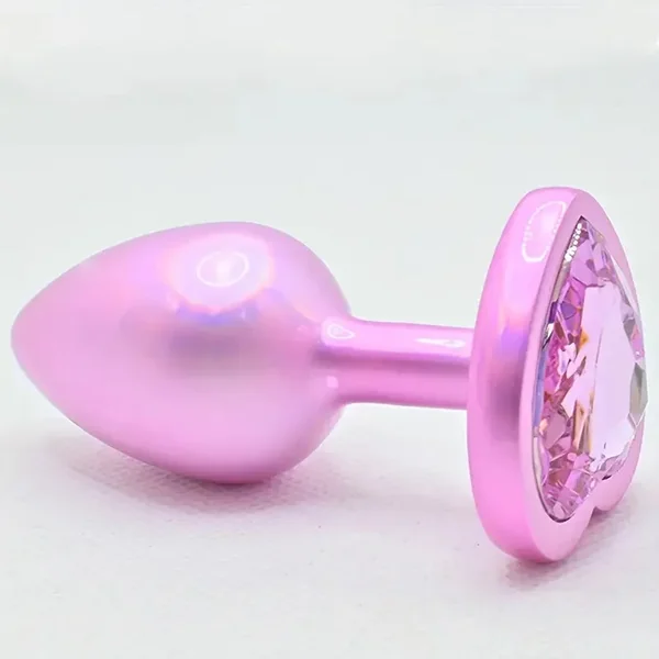 Heart-shaped Anal Plug Gem Base Butt Plug Anal Couple Masturbator