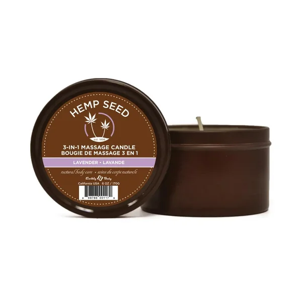 Hemp Seed 3 N 1 Massage Candle - Lavender
