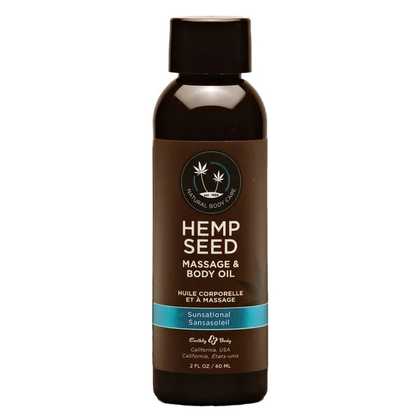 Hemp Seed Massage & Body Oil Sunsational 59 ml Bottle