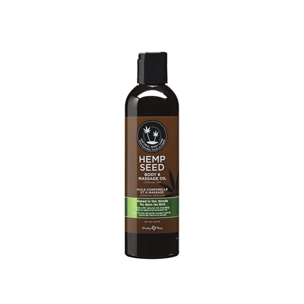 Hemp Seed Massage Oil - 8 Fl. Oz. - Naked in the Woods