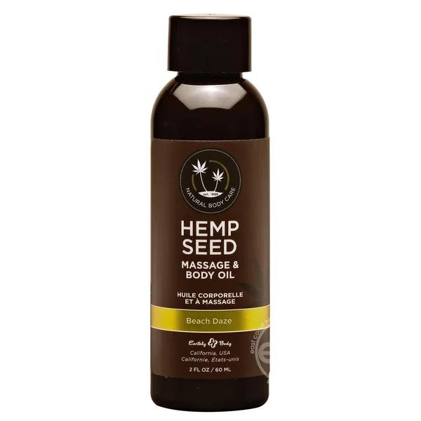 HEMP SEED MASSAGE OIL BEACH DAZE 2 OZ