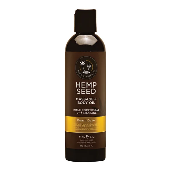 HEMP SEED MASSAGE OIL BEACH DAZE 8 OZ