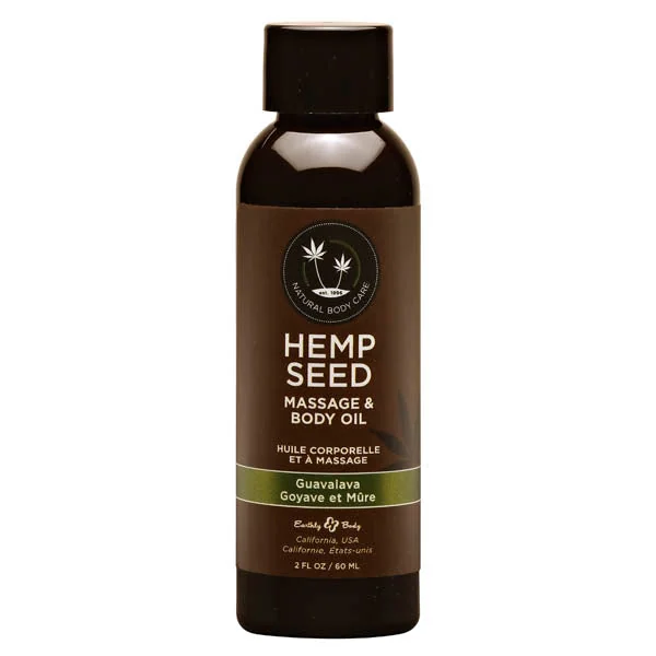 Hemp Seed Massage Oil Guavalava 59 ml - Guava & Blackberry Scented