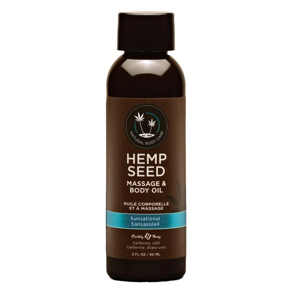 Hemp Seed Massage Oil Sunsation Vegan 2oz