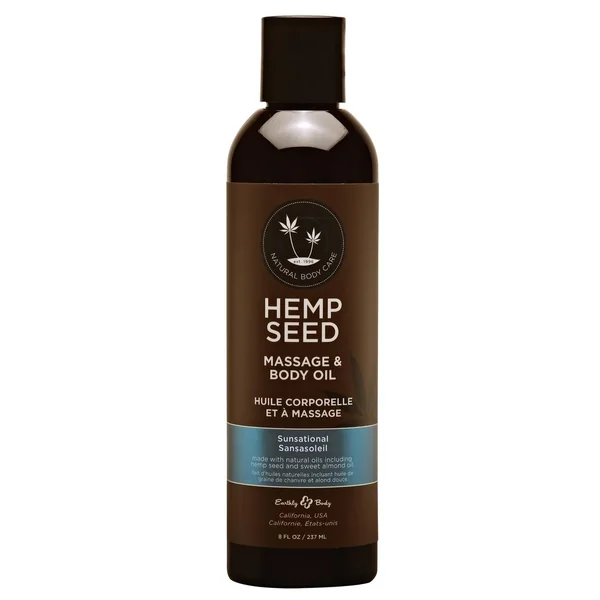 Hemp Seed Massage Oil Vegan Sensational 8oz