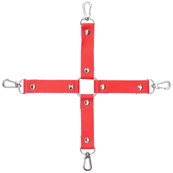 Hog Tie Restraint With Faux Fur Cuffs