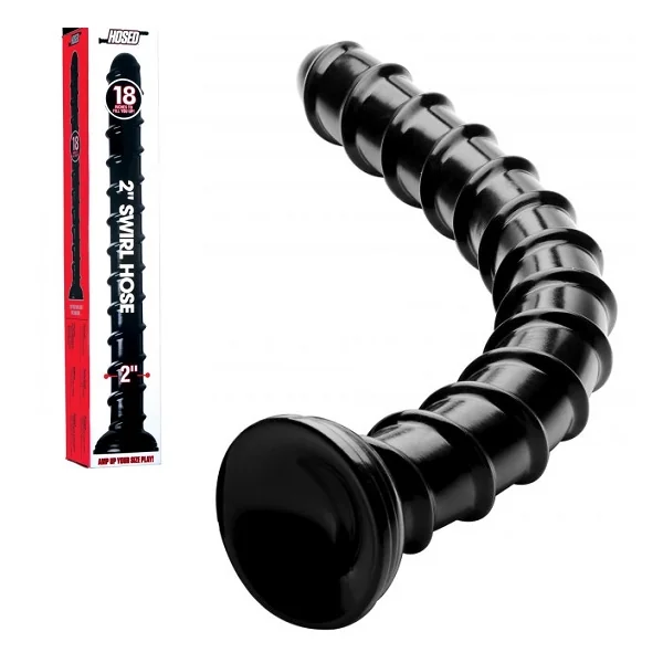 Hosed 18 Inch Swirl Thick Anal Snake