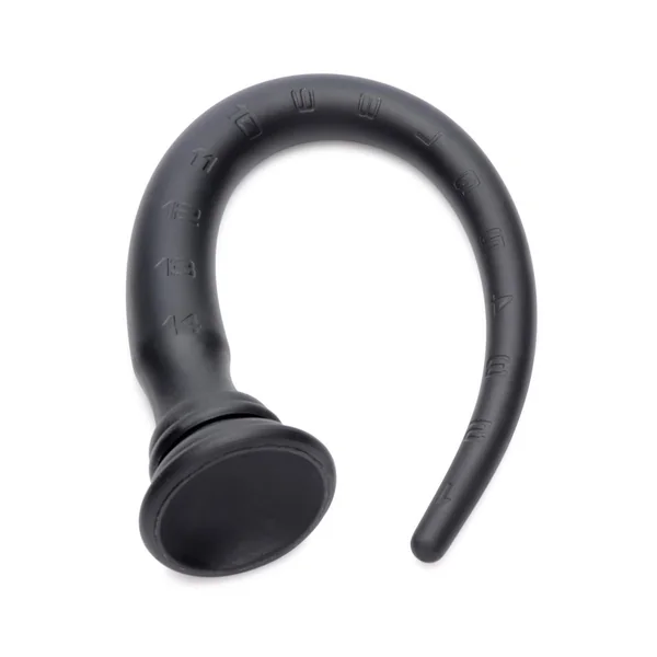 Hosed Tapered Silicone Hose Flexible Anal Play 15in – Black