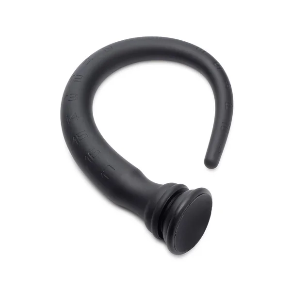 Hosed Tapered Silicone Hose Flexible Anal Play 18in – Black