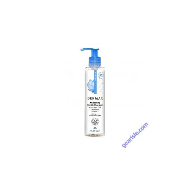 Hydrating Gentle Cleanser 6 Oz Vegan Hyaluronic Acid Derma E