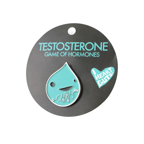 I Heart Guts Testosterone Pin