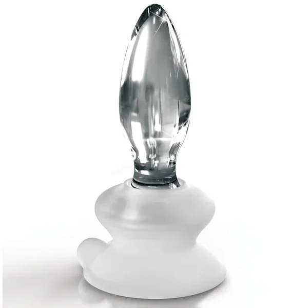 Icicles No. 91 Glass Anal Plug With Suction Cup