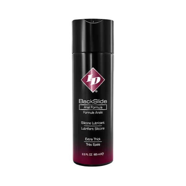 ID BackSlide Silicone Anal Lubricant 2.2oz Flip Cap Bottle