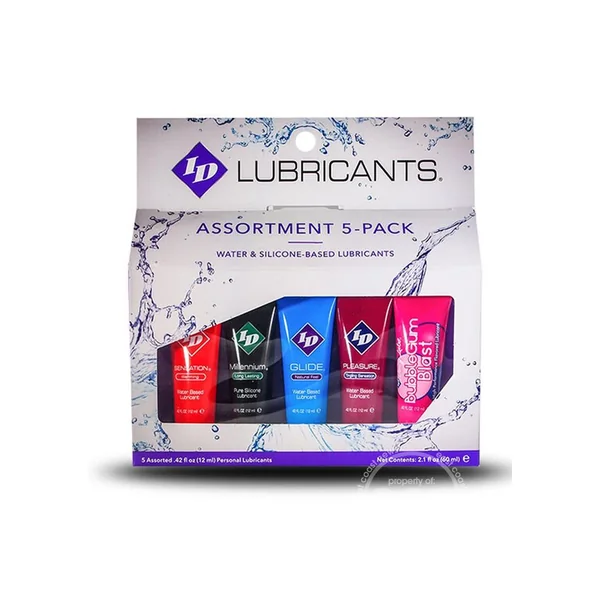 ID Lubricants Sampler Set of 5x12mL Tubes