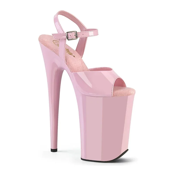 INFINITY-909 Pink Patent Sandal