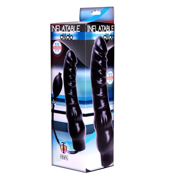 Inflatable Penis - 11 Inch - Black