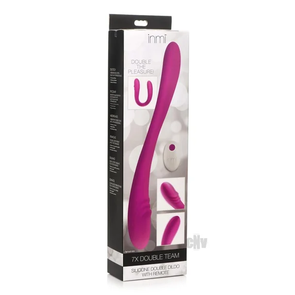 Inmi 7x Double Down Dildo W/remote Purpl