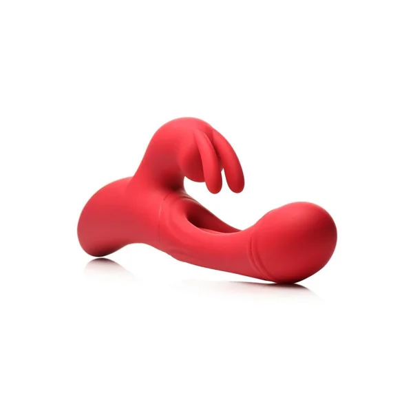 Inmi Rabbit Flick Flicking Silicone Rabbit Vibrator – Red