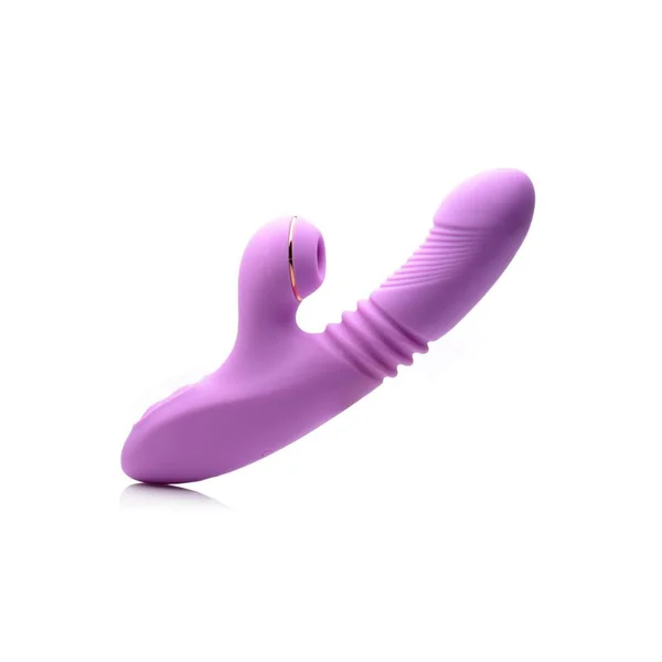 Inmi Shegasm Pro-Thrust Suction Rabbit USB Rechargeable Purple 9 Inch