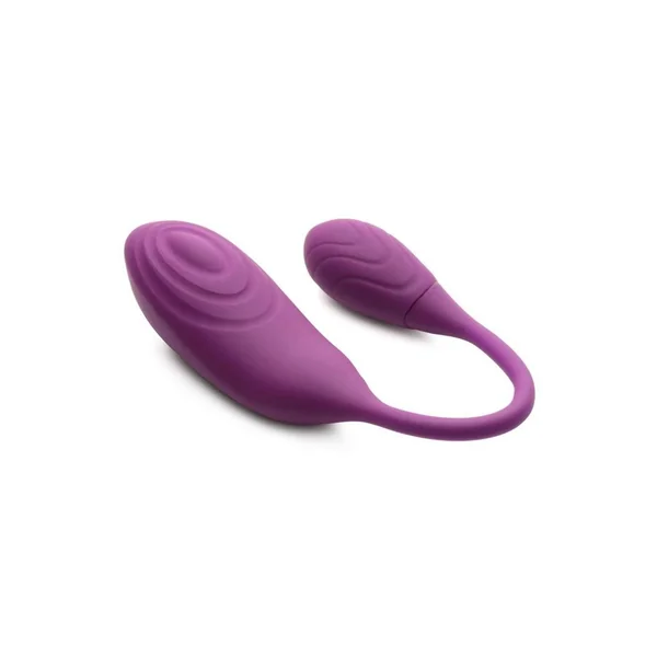 Inmi Slim Pulse Rechargeable Silicone 7X Pulsing Clit Stimulator and Vibrating Egg – Purple