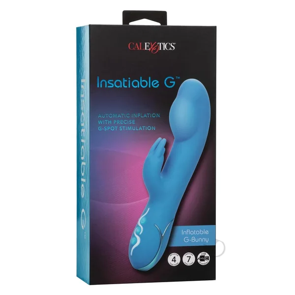 Insatiable G Inflatable G Bunny Blue Vibrator