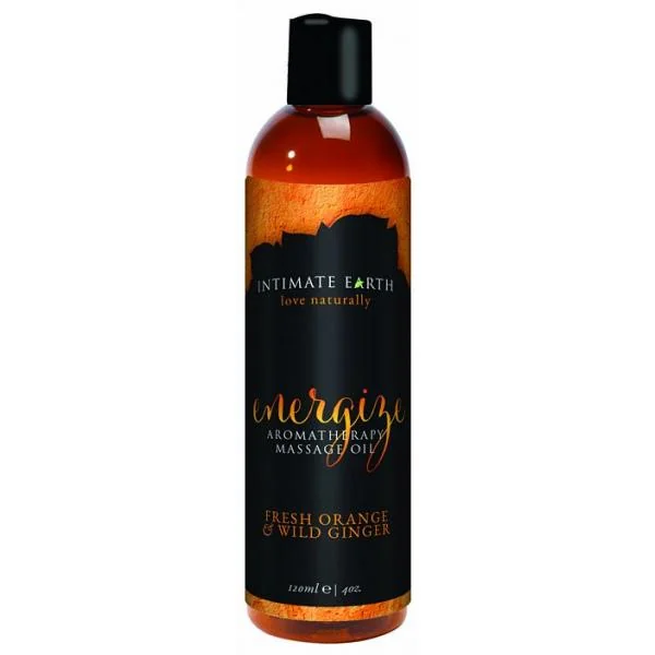 Intimate Earth Energize Massage Oil 4oz