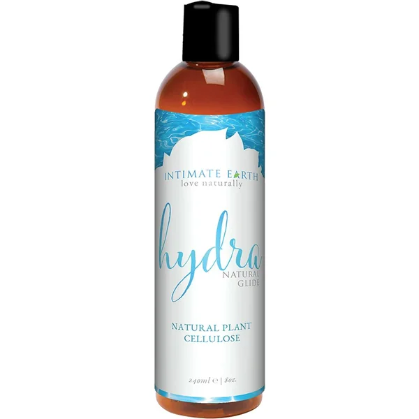 Intimate Earth Hydra Natural Glide Water Based Natural Plant Cellulose Lube 8 Ounce