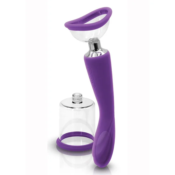 Inya Silicone Rechargeable Pump And Vibe – Purple