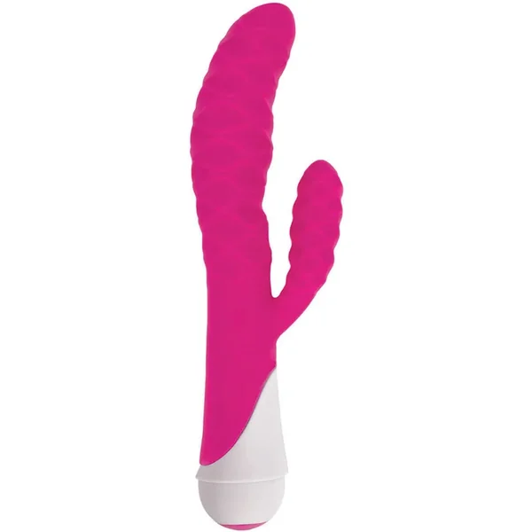 Ivy 20x Wavy Silicone Rabbit Vibe- Pink