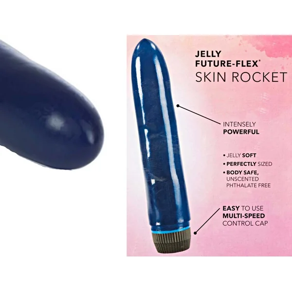 JELLY FUTURE FLEX SKIN ROCKET MULTISPEED Traditional Vibrator