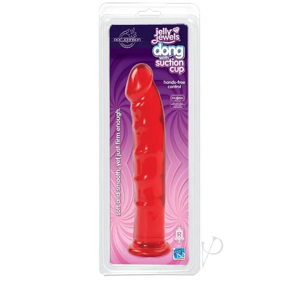 Jelly Jewels Dildo 8in - Red