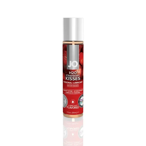 Jo H2O Strawberry Kiss 1oz – Flavored Personal Lube Lubricant