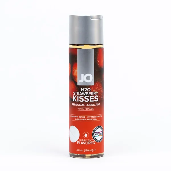 JO H2O Strawberry Kisses Flavored Lubricant - 4 oz
